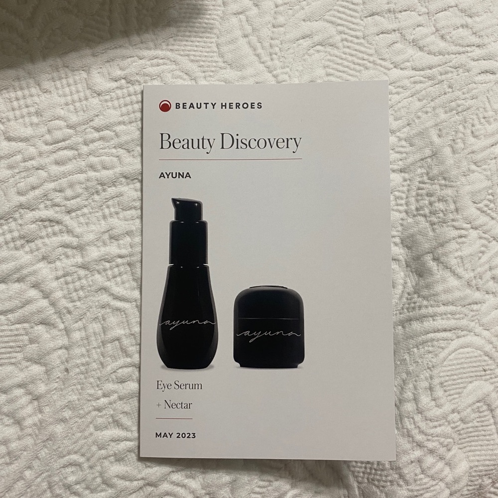Ayuna eye serum and nectar